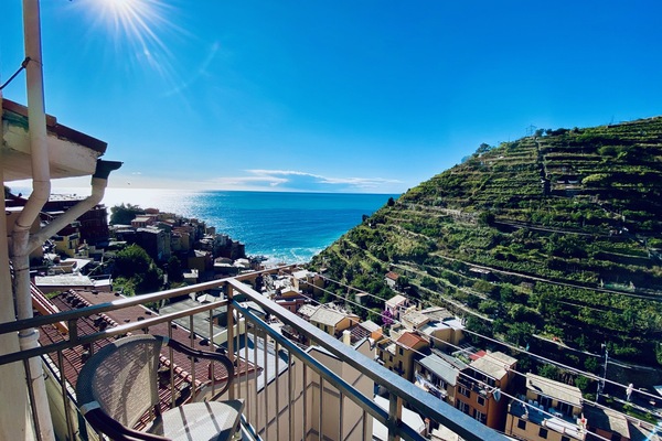 Panoramic Penthouse, 2 Bedrooms, Balcony, Sea View | Terrace/patio