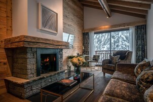 Premium Suite, 1 Bedroom | Living area | Flat-screen TV, pay movies