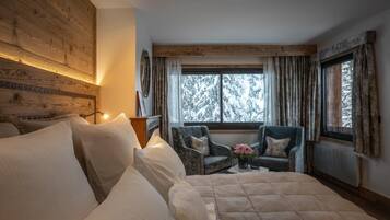 Habitación Premium doble | Sábanas de algodón egipcio, ropa de cama de alta calidad, minibar
