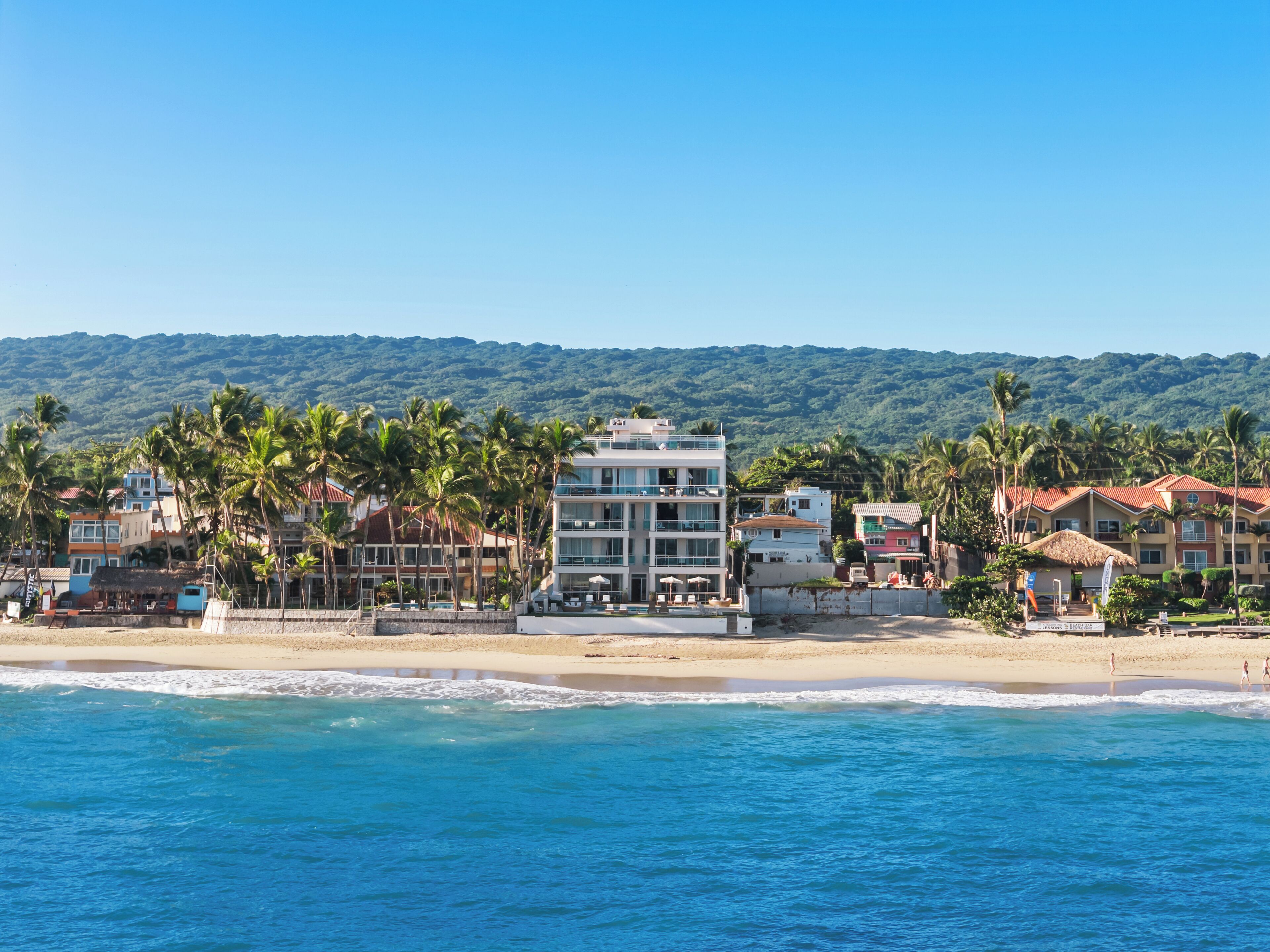 Leilighet – deluxe, 2 soverom | Utsikt mot strand/hav