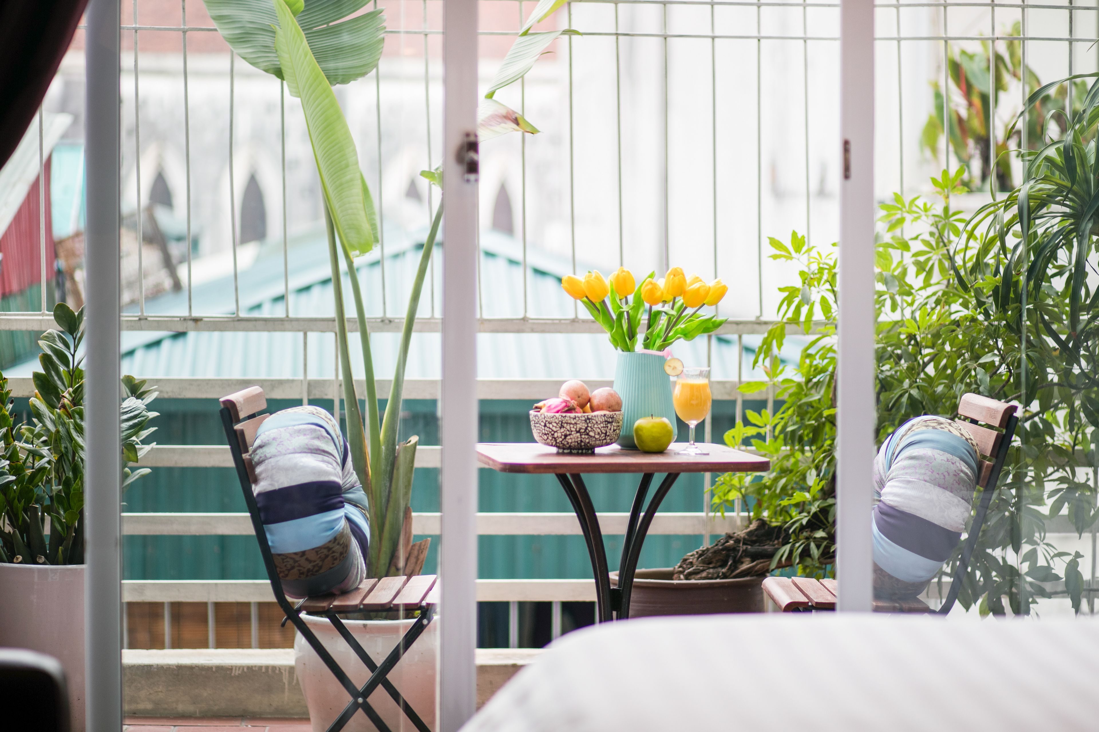 junior suite, 1 king bed, balcony, city view | view from room