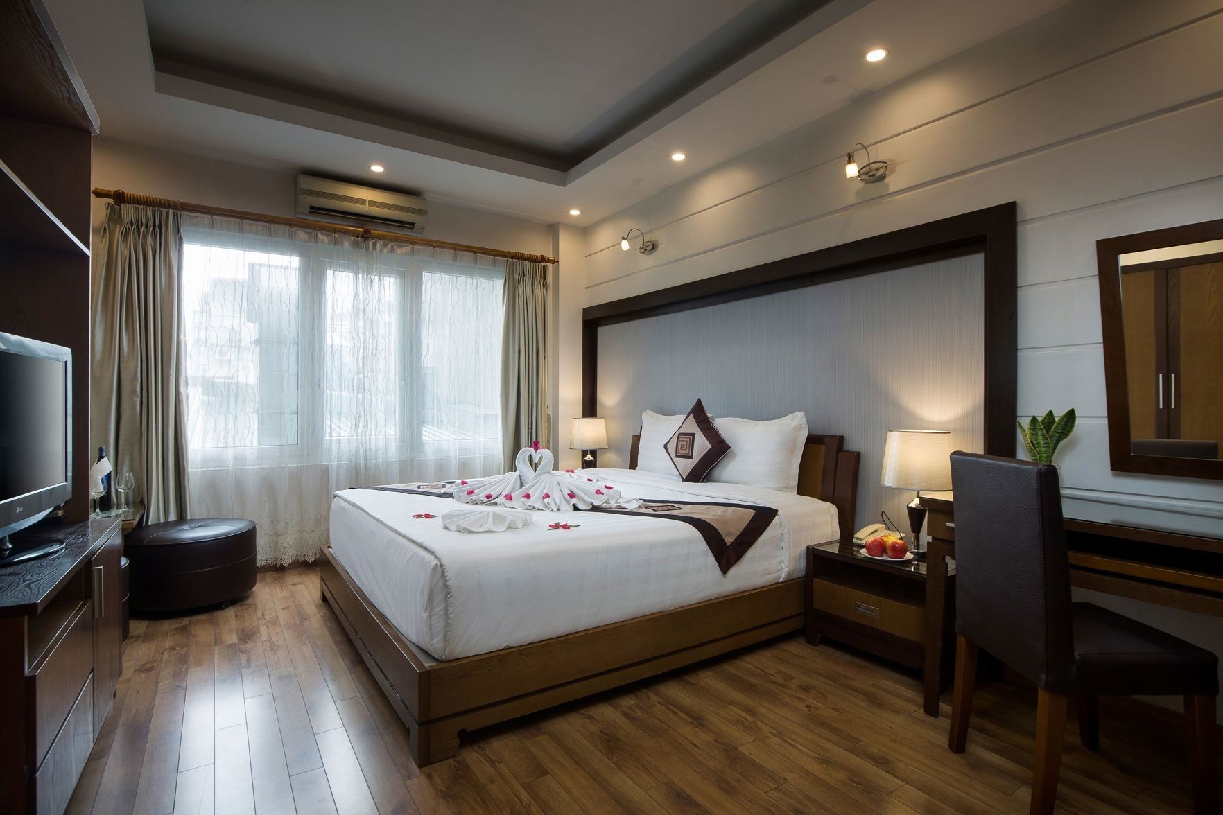 Pillow-top beds, minibar, in-room safe, individually decorated