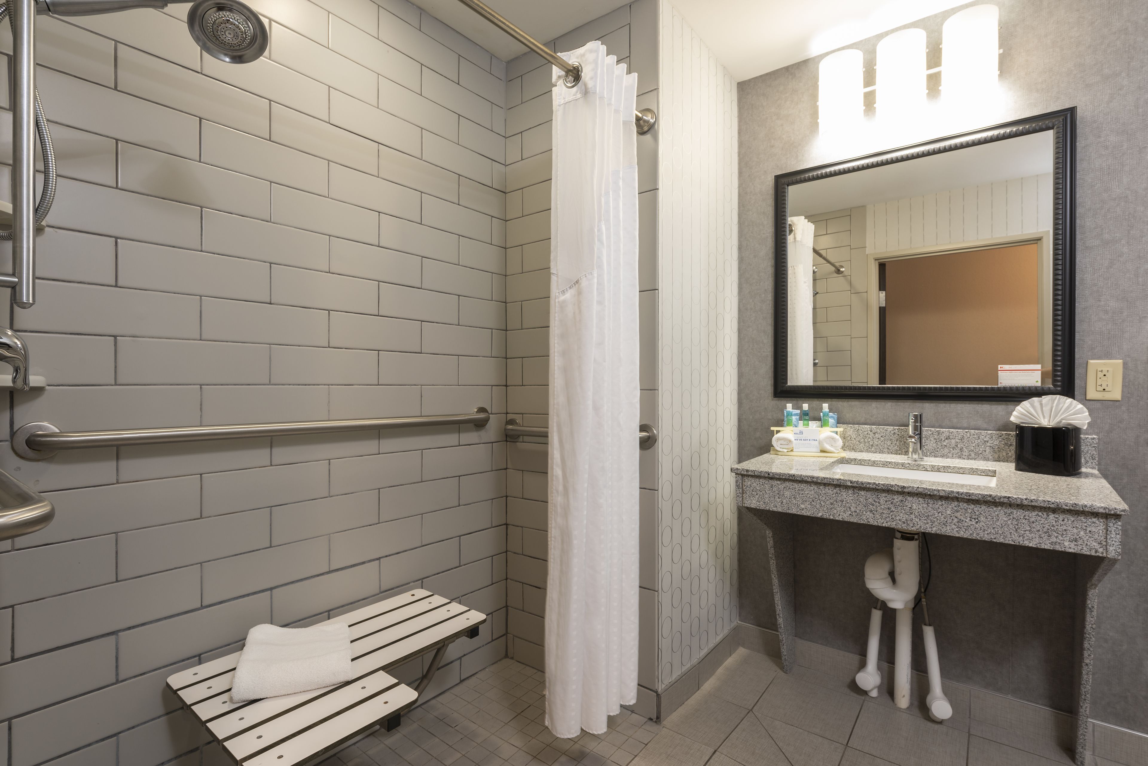 Free toiletries, hair dryer, towels, soap