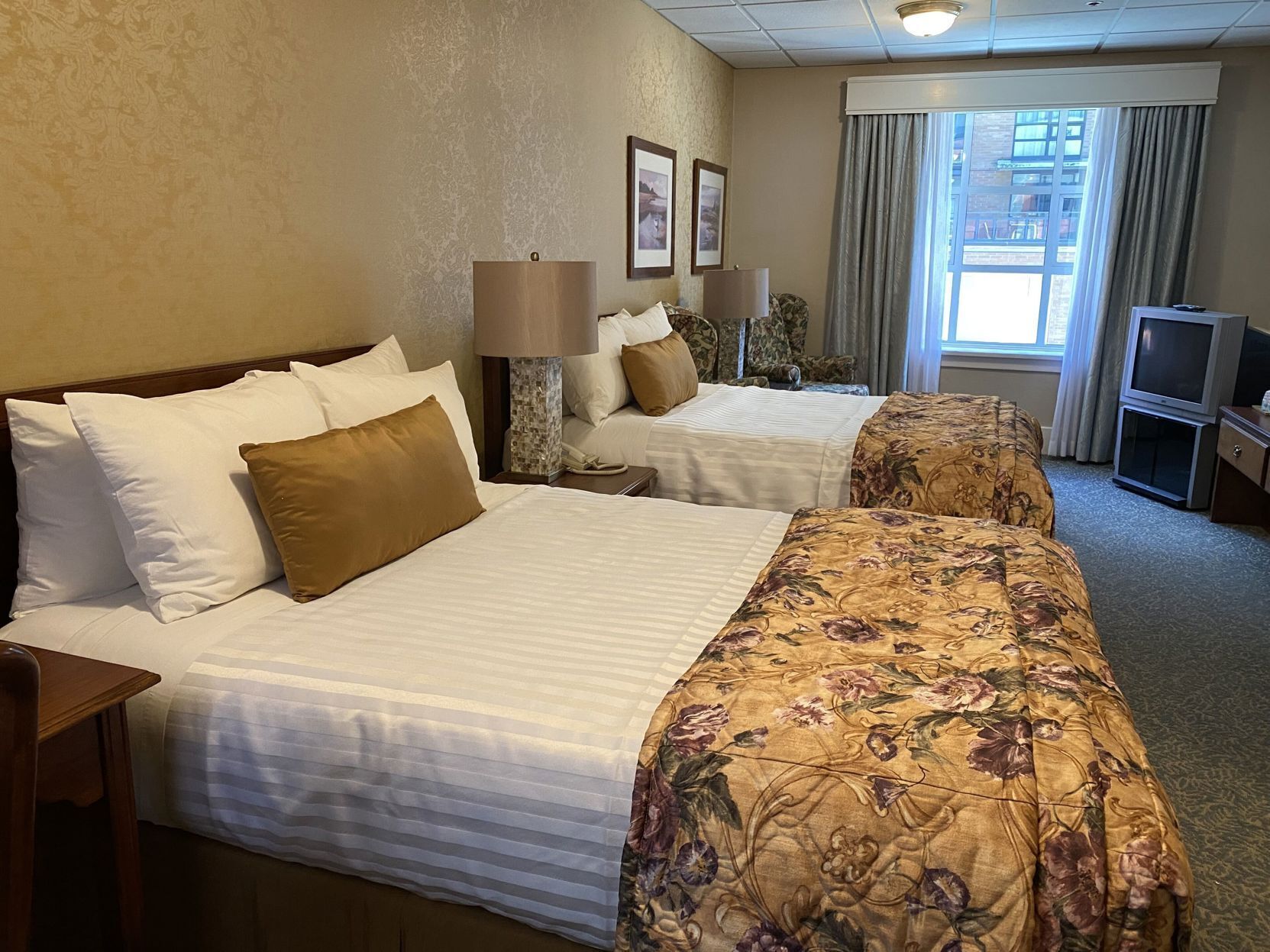 Desk, free WiFi, bed sheets