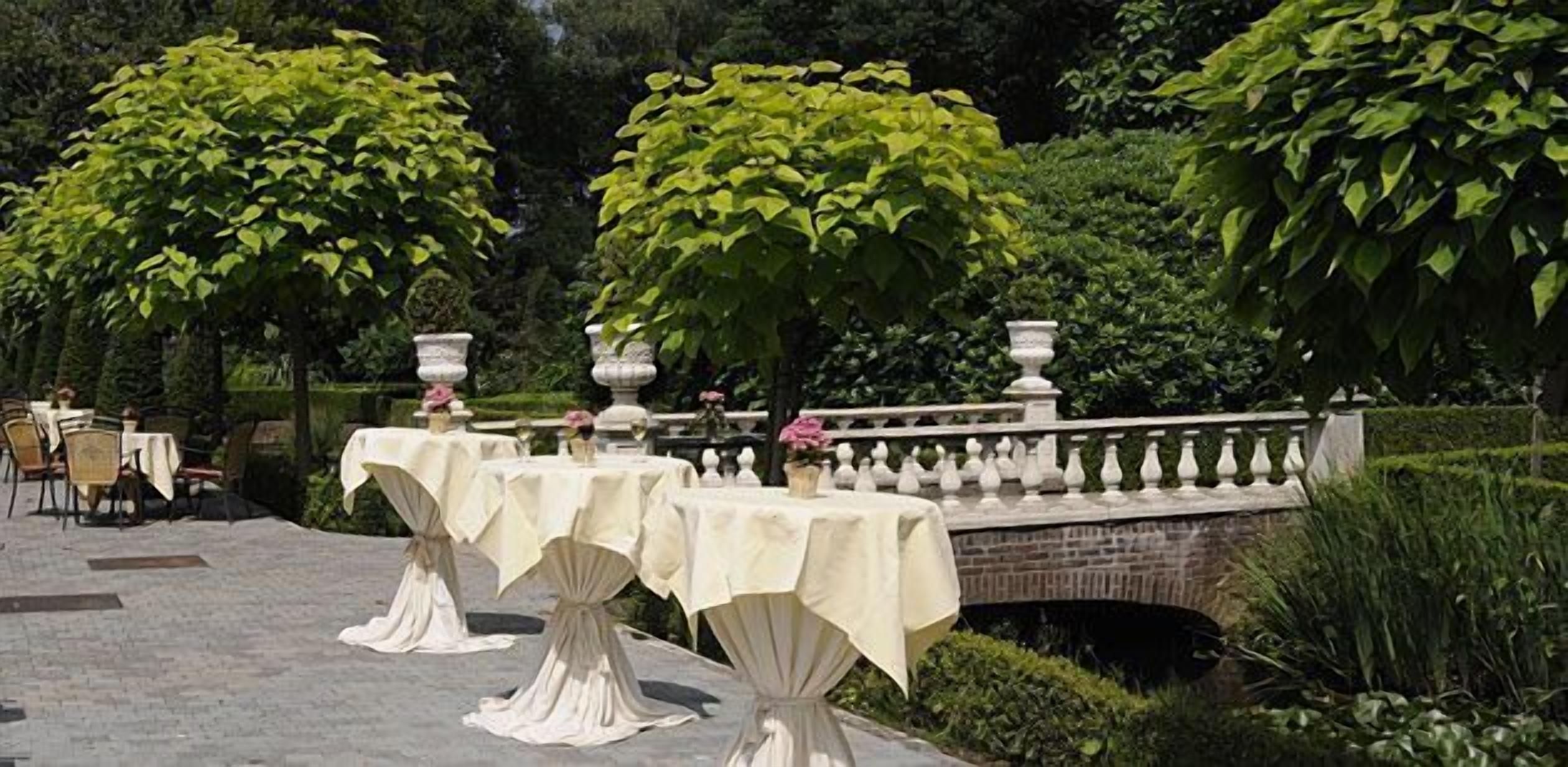 Outdoor wedding area