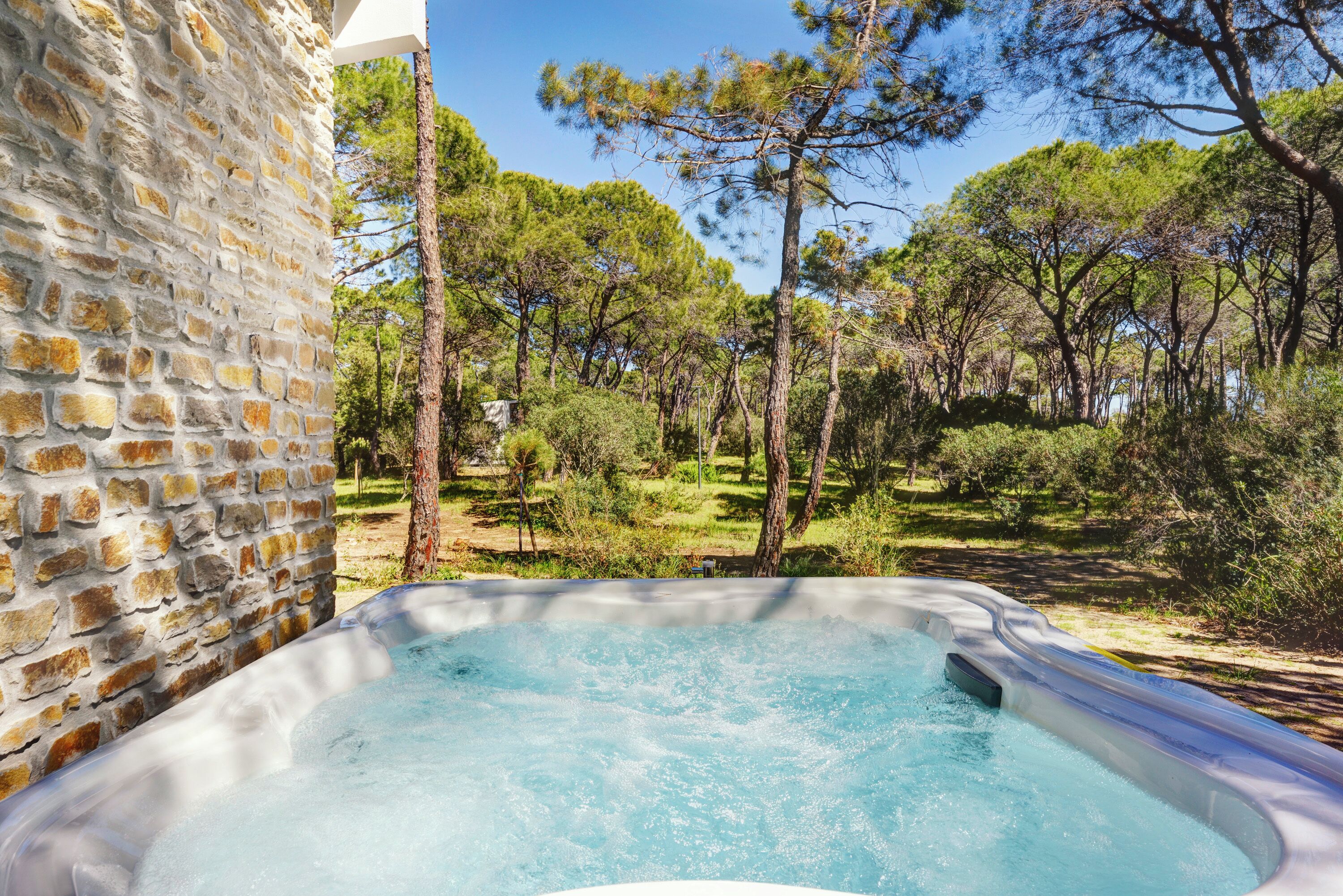 Exclusive Villa, Jetted Tub | Outdoor spa tub