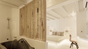 尊荣套房, 1 间卧室, 使用泳池 | 防过敏的被褥、客房内保险箱、办公桌、遮光窗帘