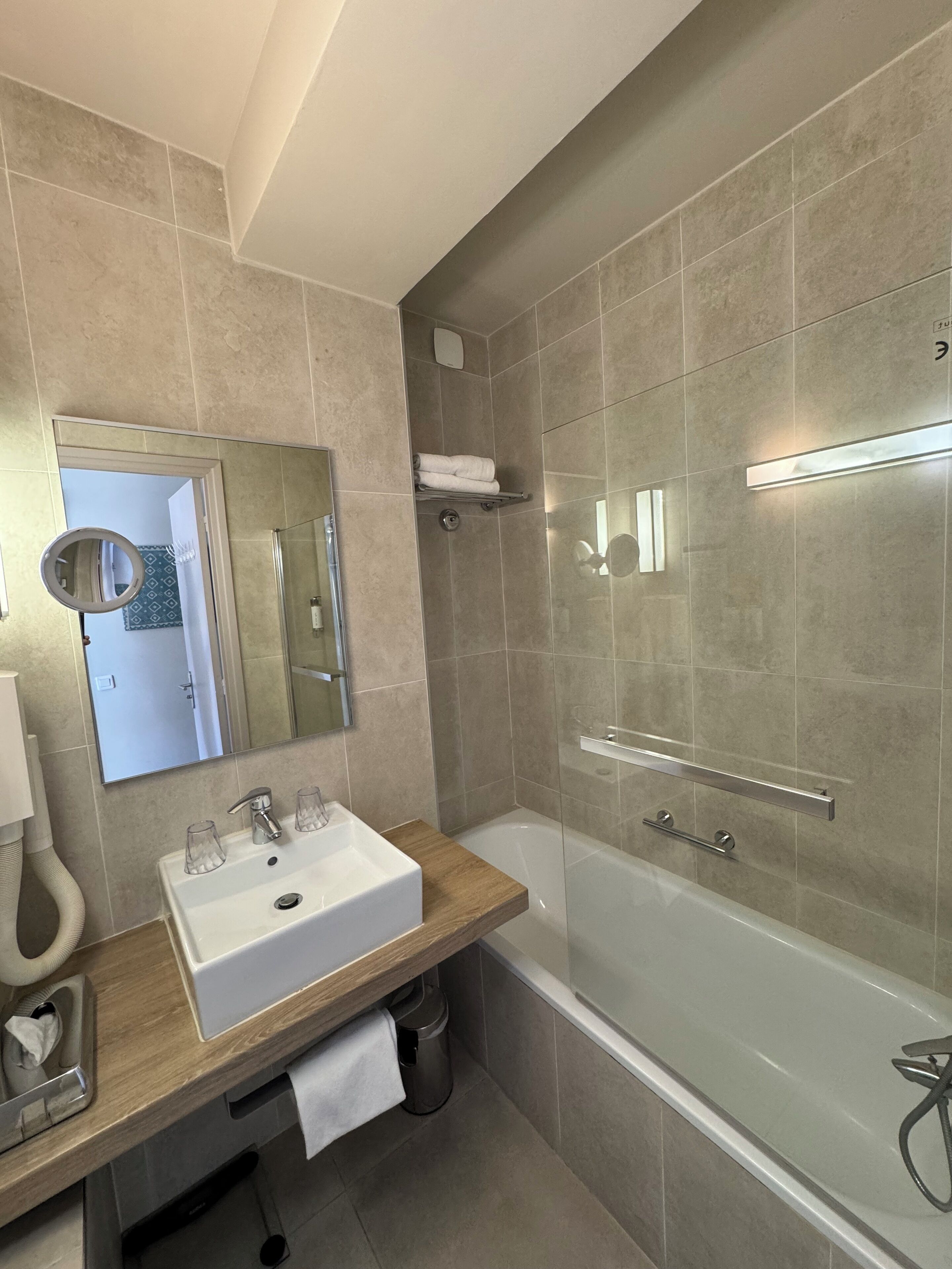triple room, terrace, sea view | bathroom | free toiletries, hair dryer, slippers, towels