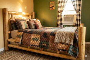 Departamento estándar, 2 habitaciones, cocina, vista parcial al lago | Cortinas blackout, tabla de planchar con plancha y wifi gratis 