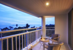 Chambre Deluxe, vue partielle sur la mer, en angle | Vue de la chambre