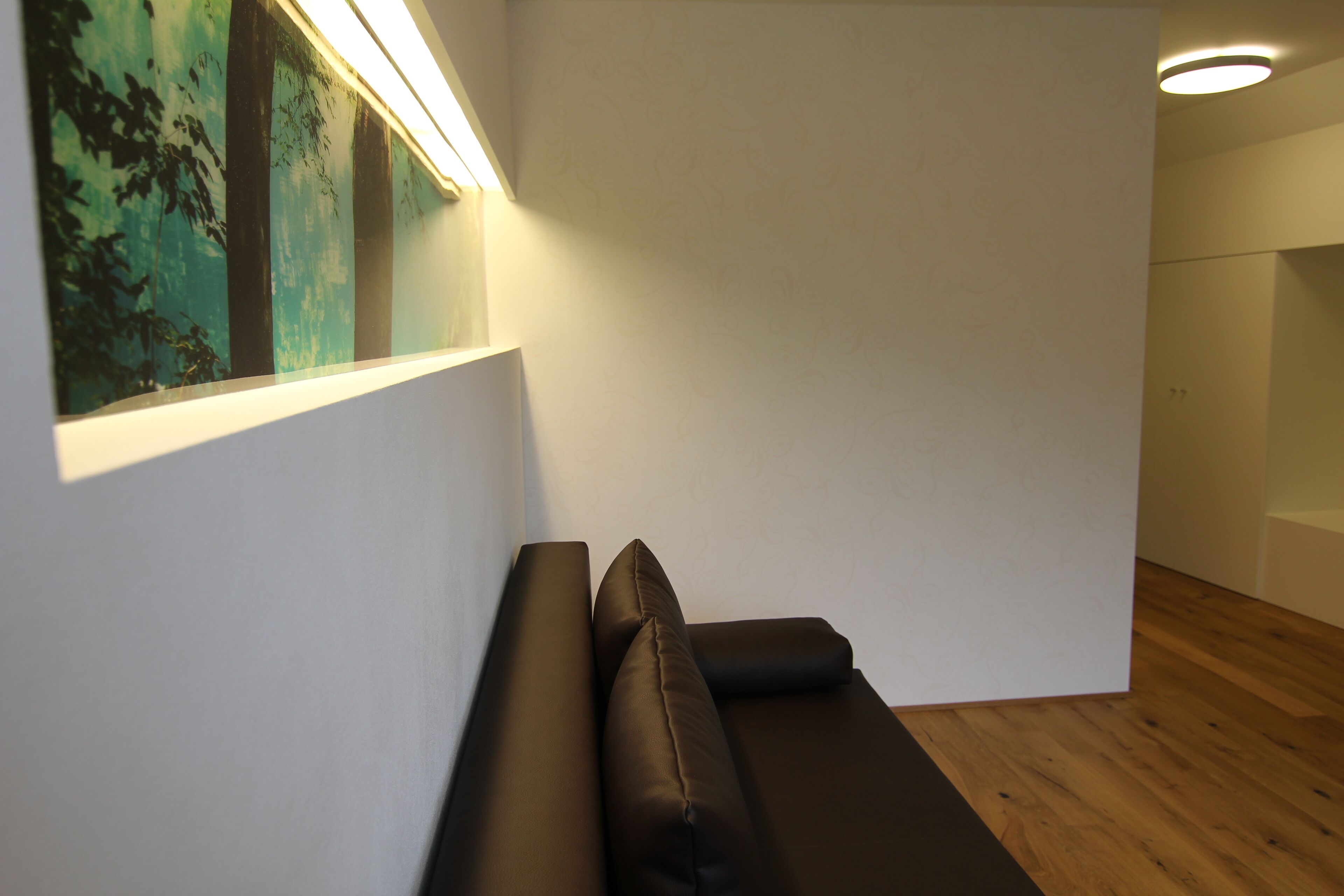 premium bedding, select comfort beds, desk, laptop workspace