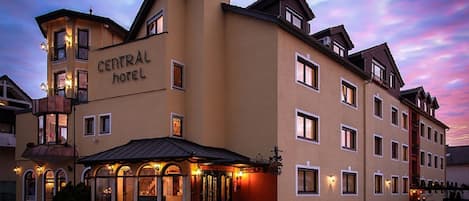 Front of property - evening/night