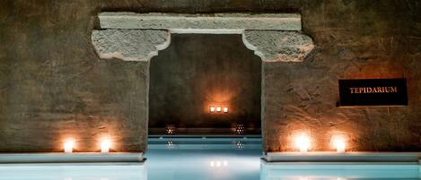 Sauna, Turkish bath/hammam, body treatments, hydrotherapy, aromatherapy