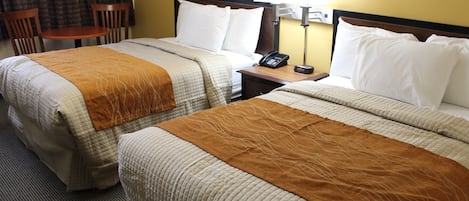 Room with 2 Double Beds Non Smoking Double Occupancy Rate: $10 extra for 3rd and 4th person | Individually decorated, individually furnished, desk, blackout curtains