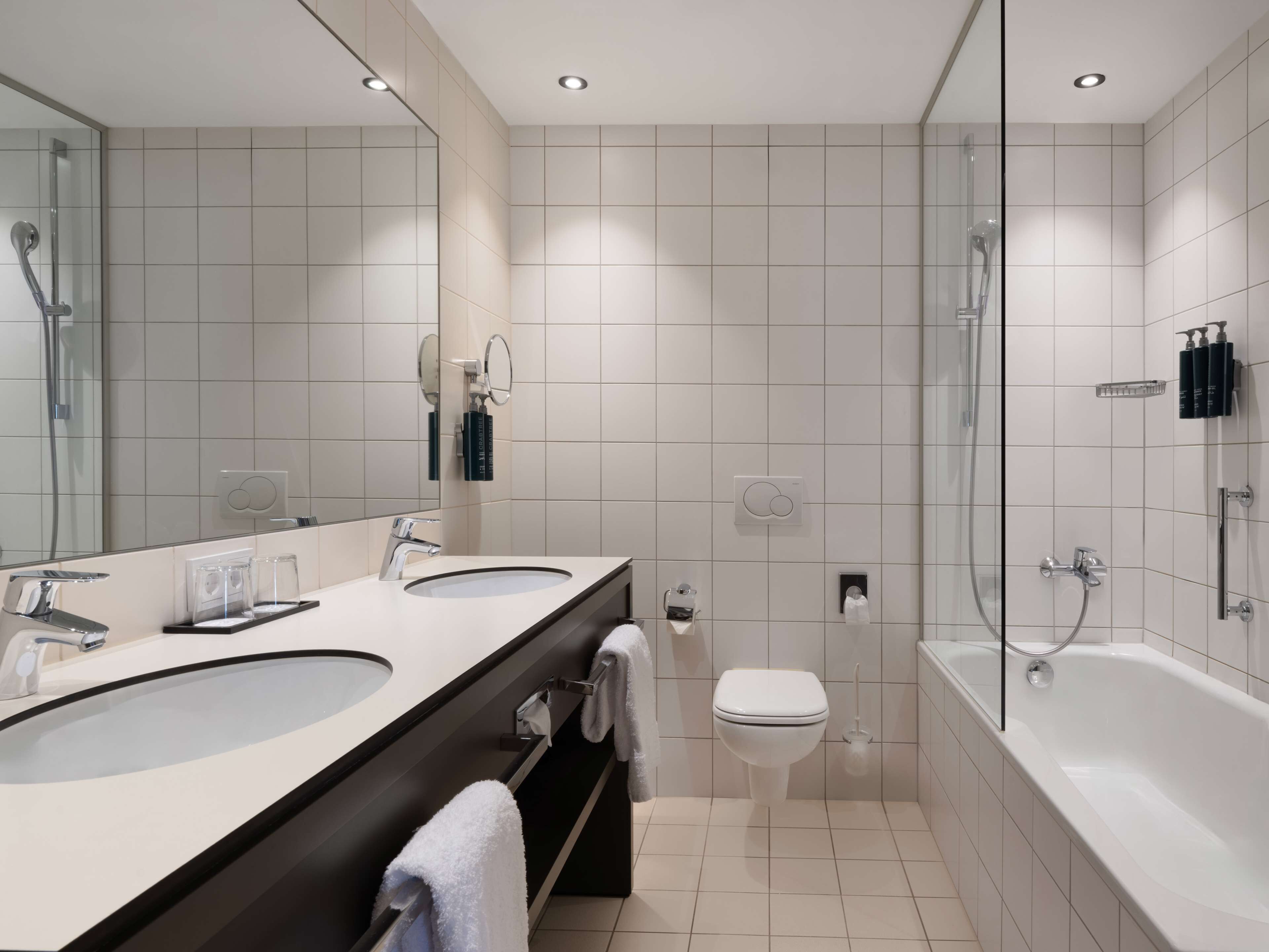 junior suite, 1 king bed | bathroom shower