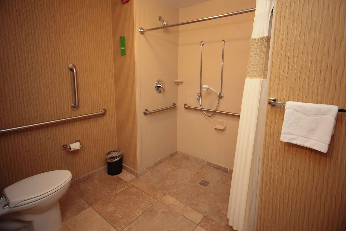 room, 1 king bed, accessible, non smoking | bathroom | bathtub, hair dryer, towels
