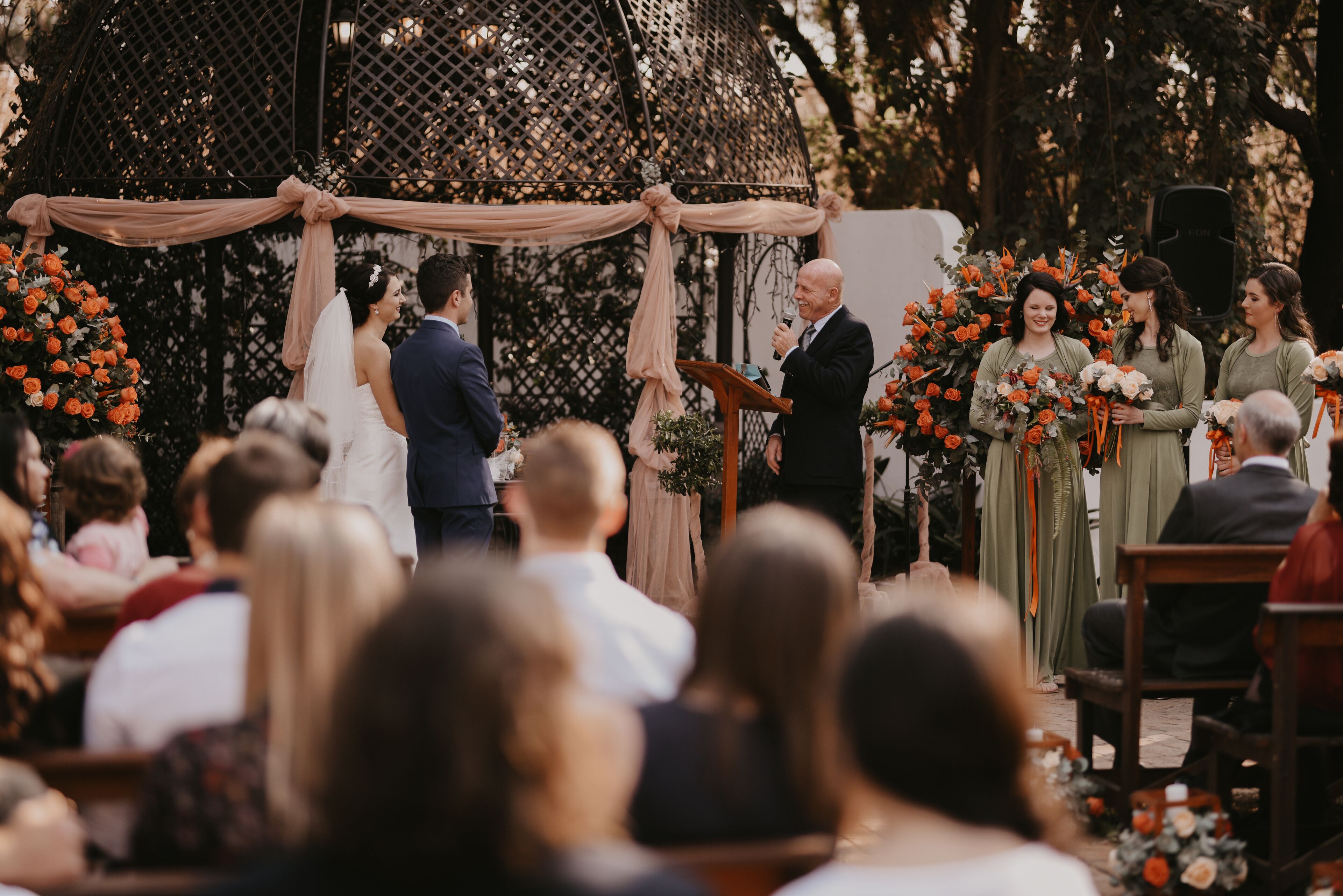 outdoor wedding area