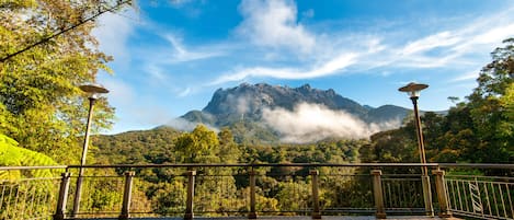 Vue depuis lâhĂ©bergement