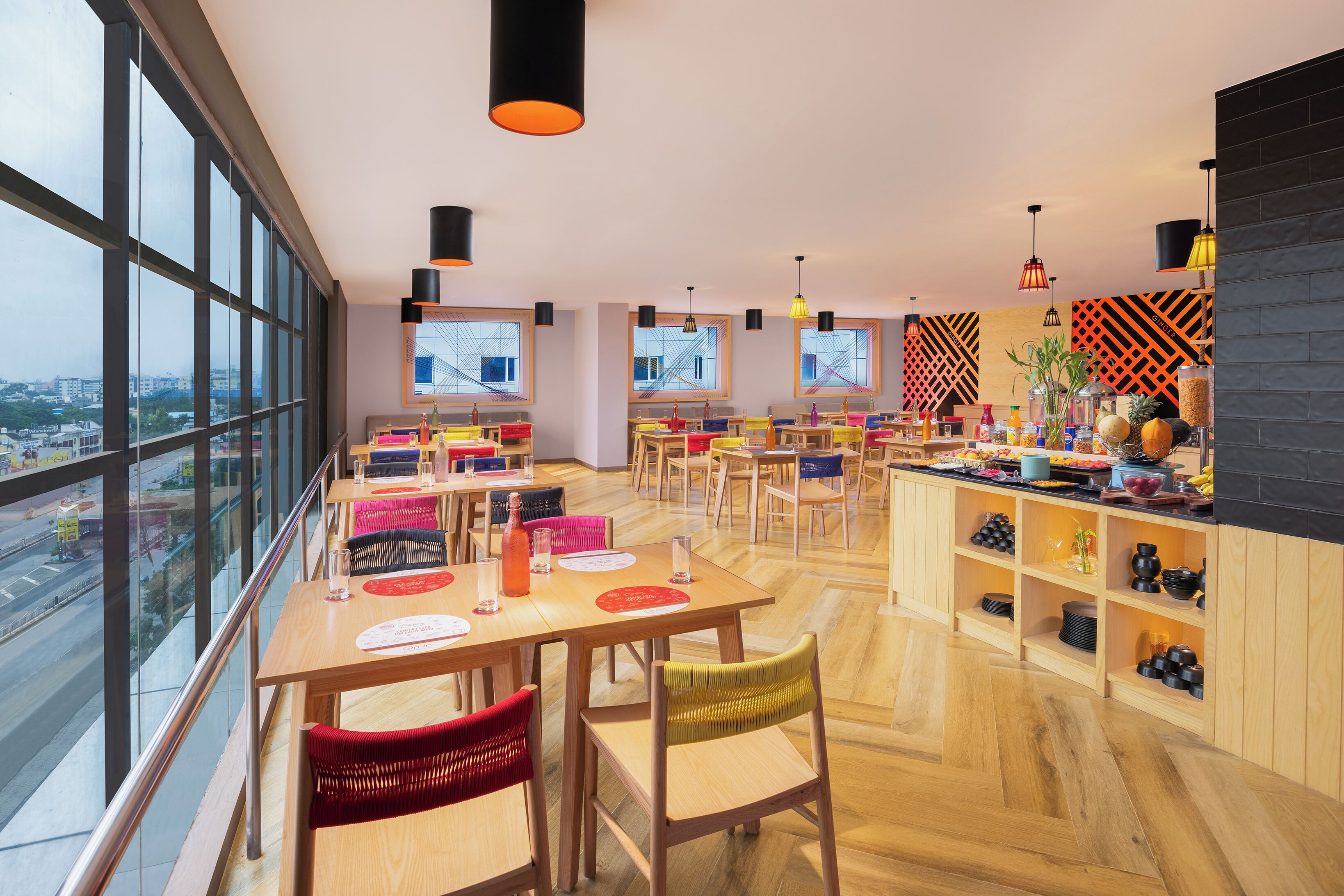 breakfast, lunch and dinner served