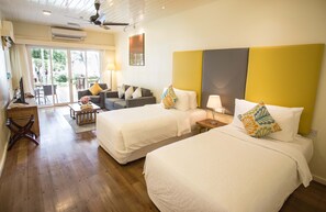 Beach Suite Twin + Return Boat Transfer | Minibar, in-room safe, desk, iron/ironing board - Sutera Sanctuary Lodges At Manukan Island (Manukan Island)