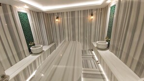 Couples treatment rooms, sauna
