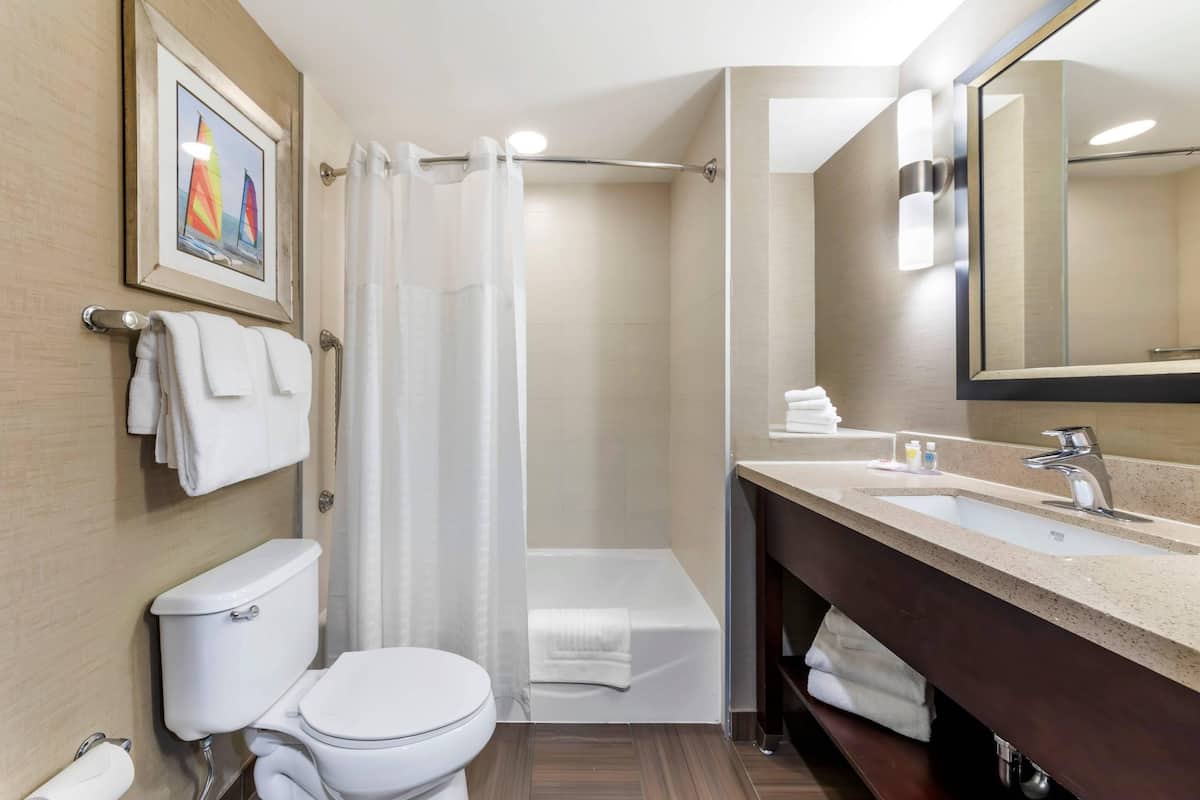 suite, two queen and one sofa bed, non smoking | premium bedding, pillow-top beds, in-room safe, desk