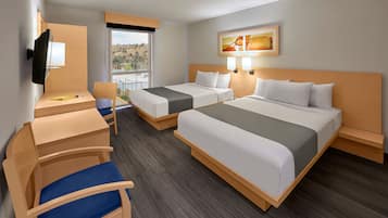 Desk, iron/ironing board, free cots/infant beds, free WiFi