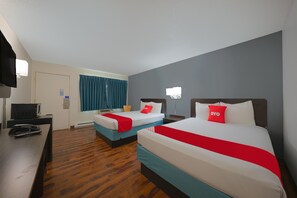 Room, 2 Double Beds | 1 bedroom, premium bedding, desk, free WiFi