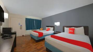 Premium Room, 2 Double Beds, Kitchenette | 1 bedroom, premium bedding, desk, free WiFi