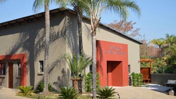 Outdoor banquet area