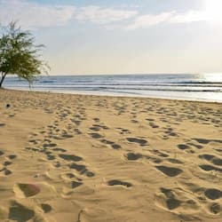 Private beach, white sand