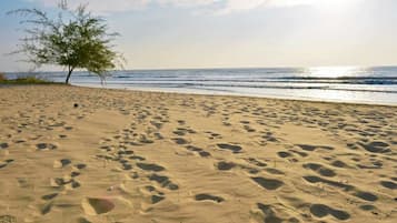 Private beach, white sand