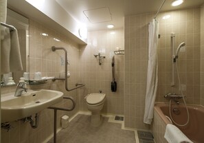 샤워기/욕조 결합, 전신 욕조, 헤어드라이어, 비데