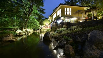 Front of property – evening/night