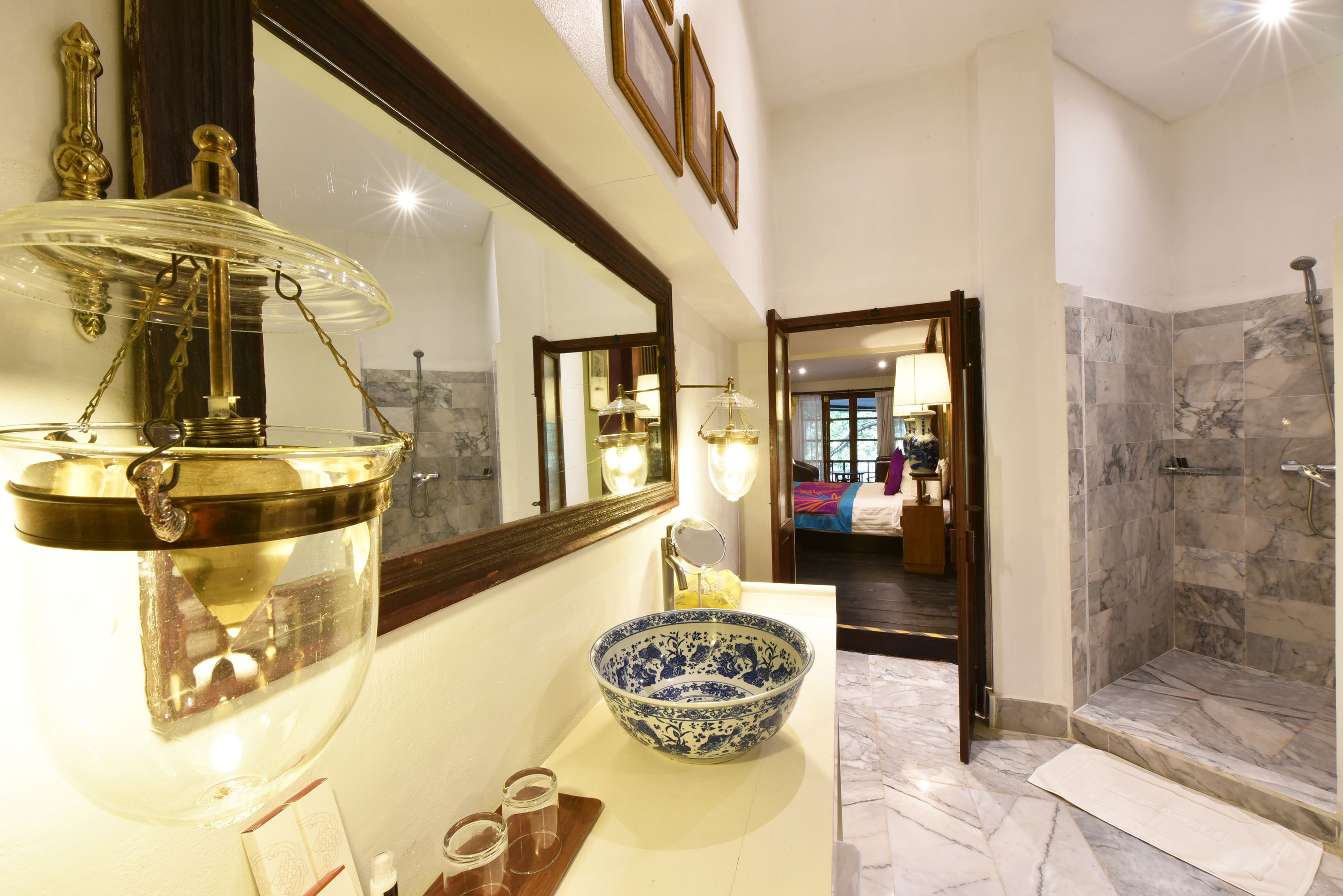 villas b | bathroom | separate bathtub and shower, designer toiletries, hair dryer, bathrobes