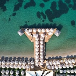 Plage privée, sable blanc, navette pour la plage