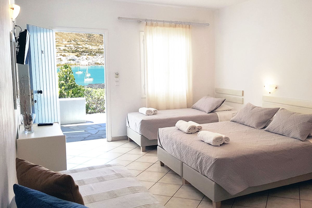 Studio, Sea View, Ground Floor (4 Adults) | In-room safe, soundproofing, free WiFi