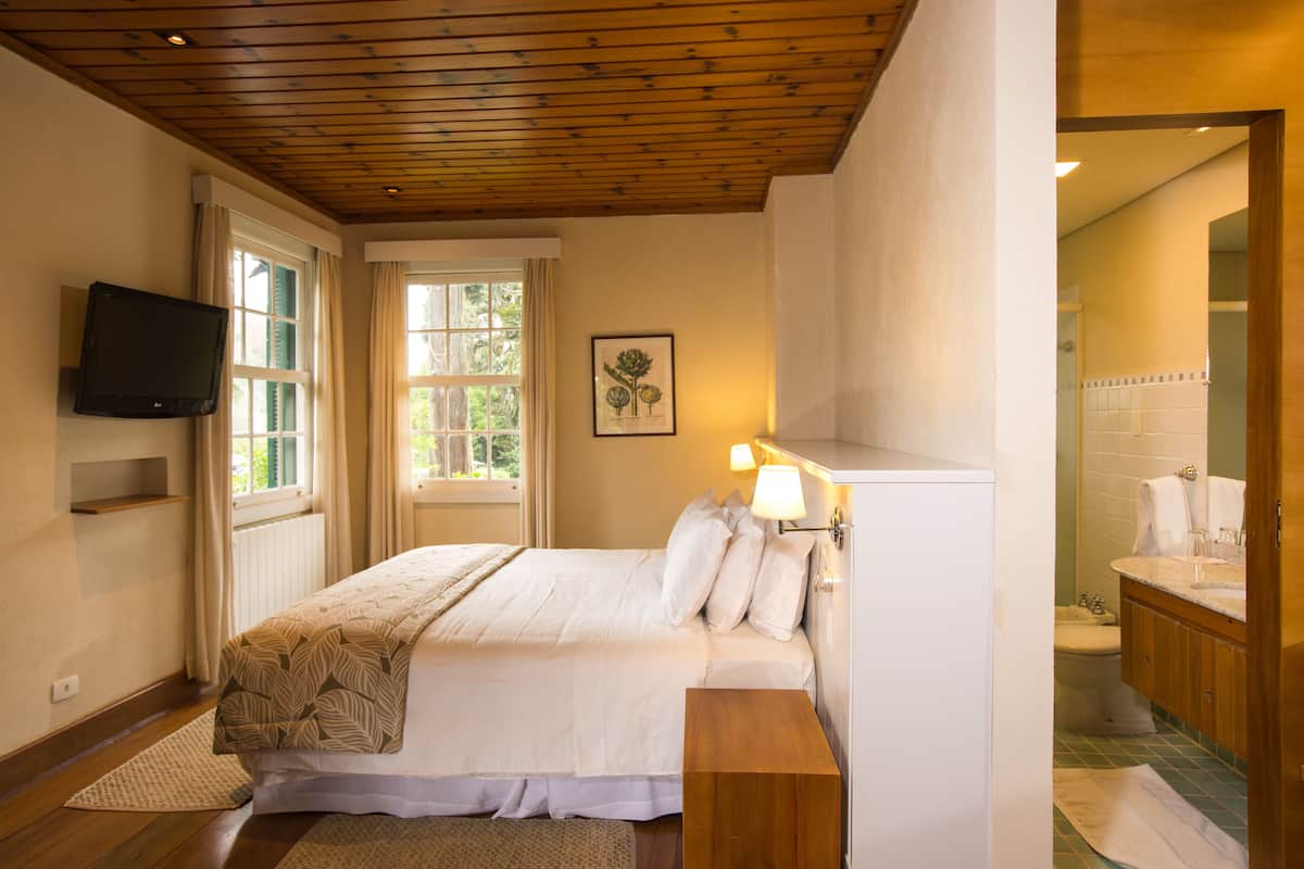 alpino luxury chalet | premium bedding, pillow-top beds, minibar, in-room safe
