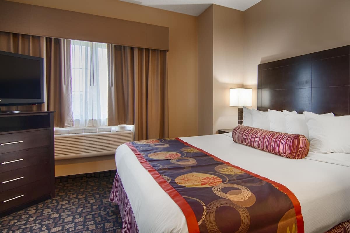 مكتب وستائر تعتيم ومكواة/لوح كي وأسرّة قابلة للطي