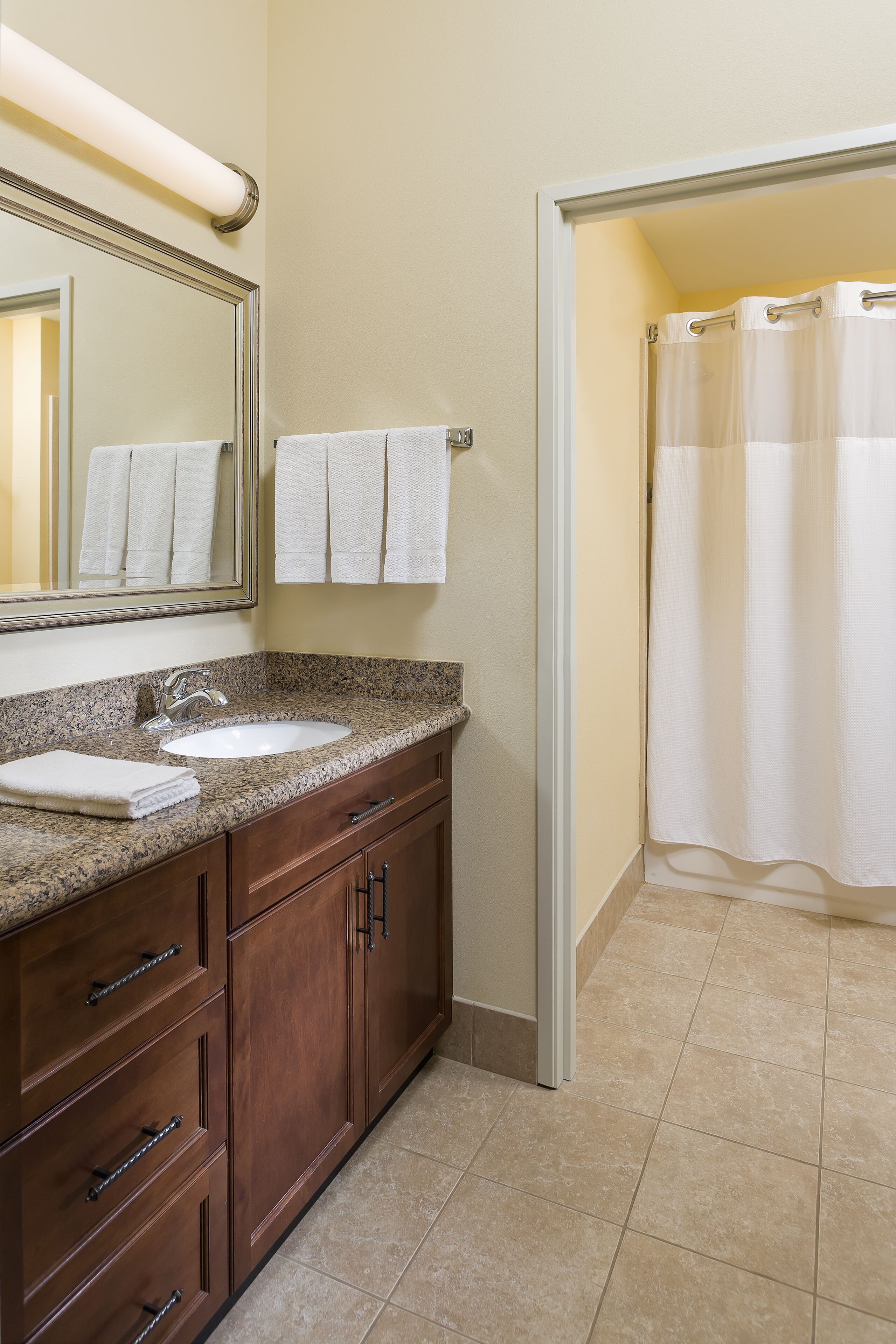 free toiletries, hair dryer, towels