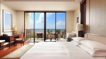 Ropa de cama de alta calidad y minibar