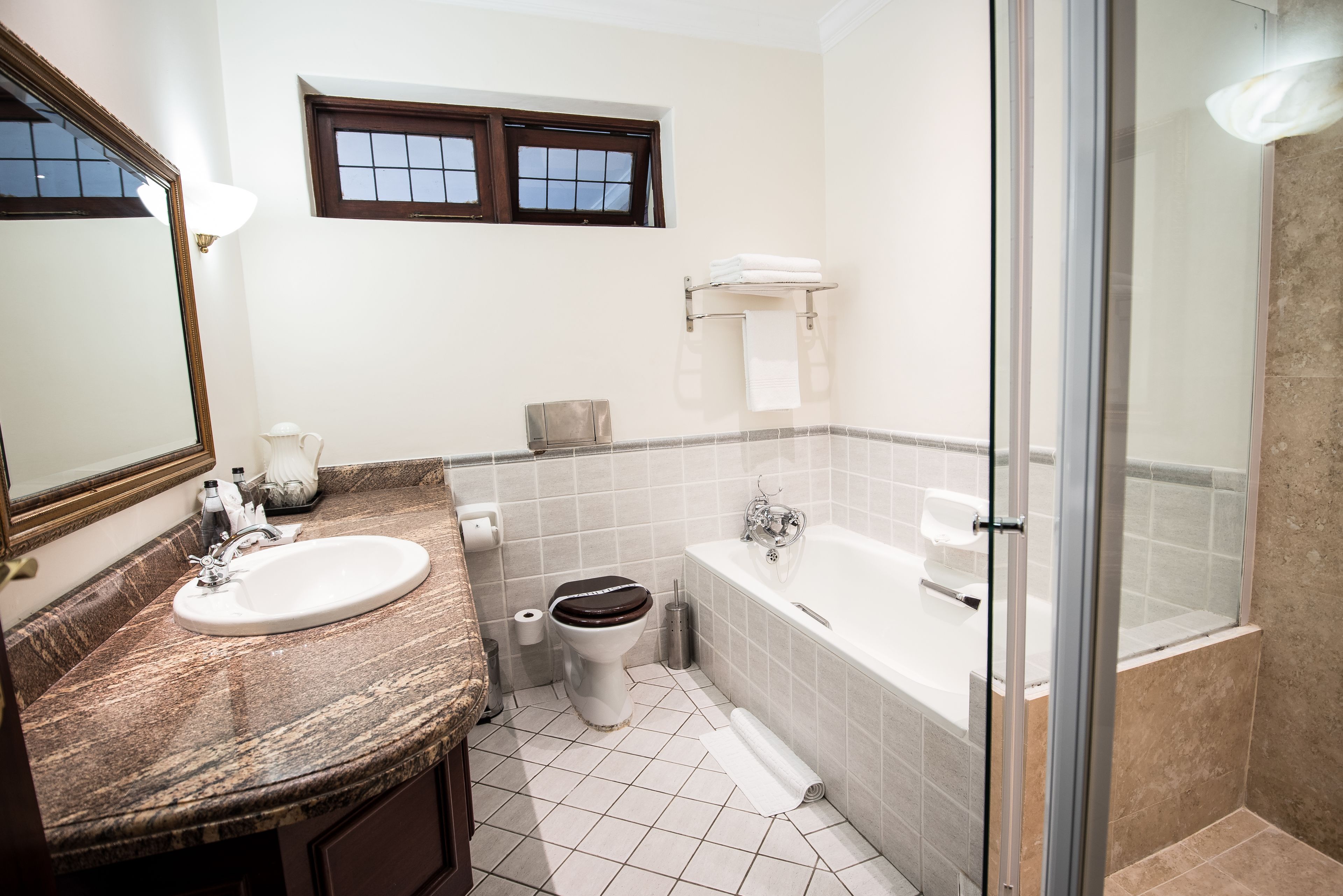 comfort double or twin room | bathroom | free toiletries, hair dryer, towels