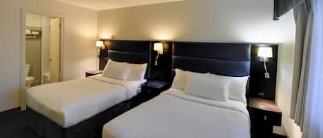 Room, 2 Double Beds | Premium bedding, Select Comfort beds, desk, iron/ironing board