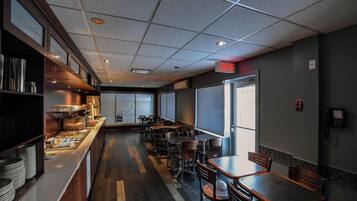 Free daily self-serve breakfast