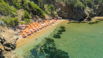 Private beach nearby, beach shuttle, sun loungers, beach umbrellas