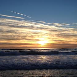 On the beach, white sand, surfing