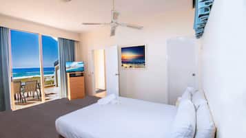 Individually decorated, individually furnished, desk, iron/ironing board