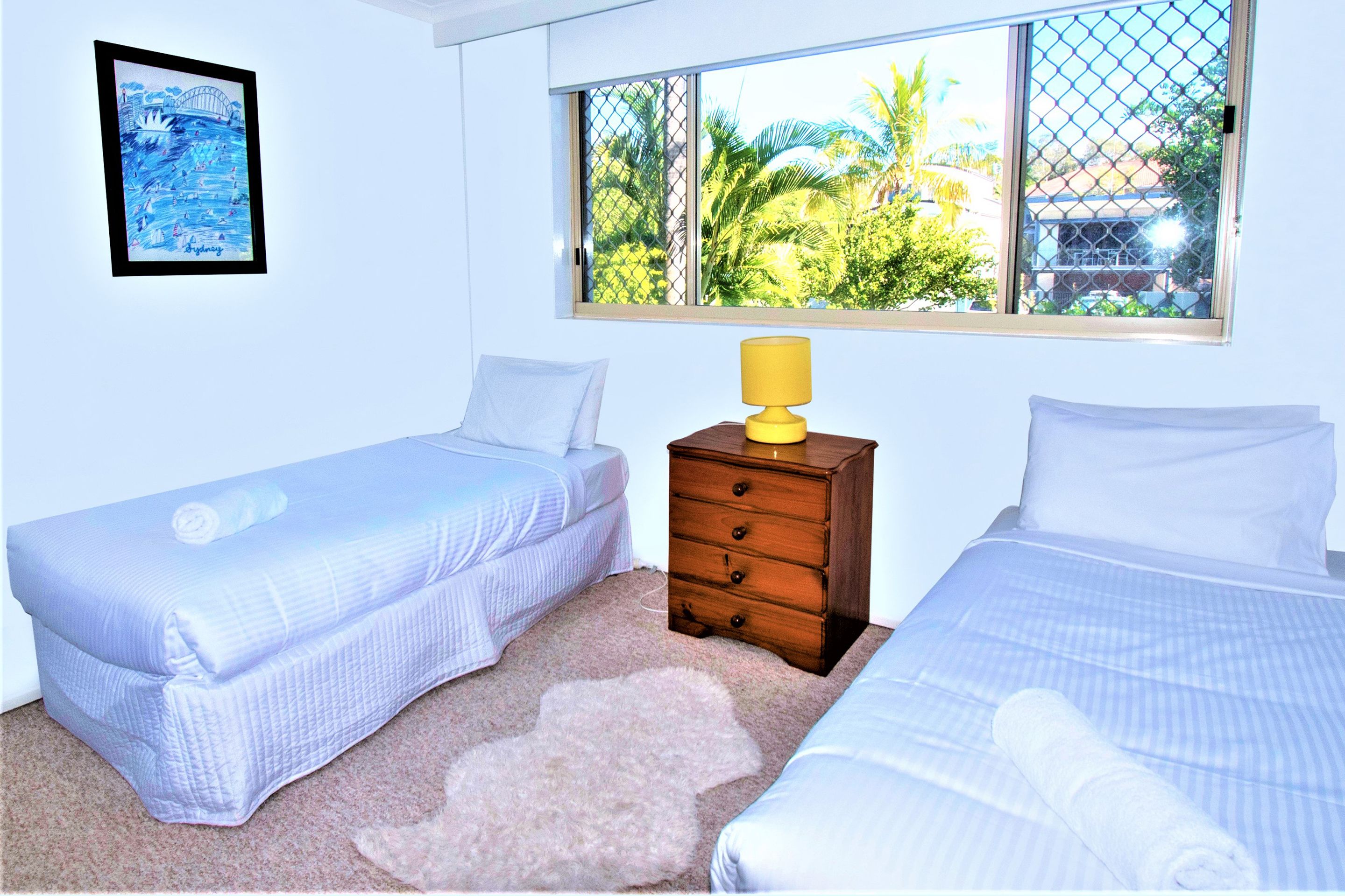 individually decorated, individually furnished, desk, iron/ironing board