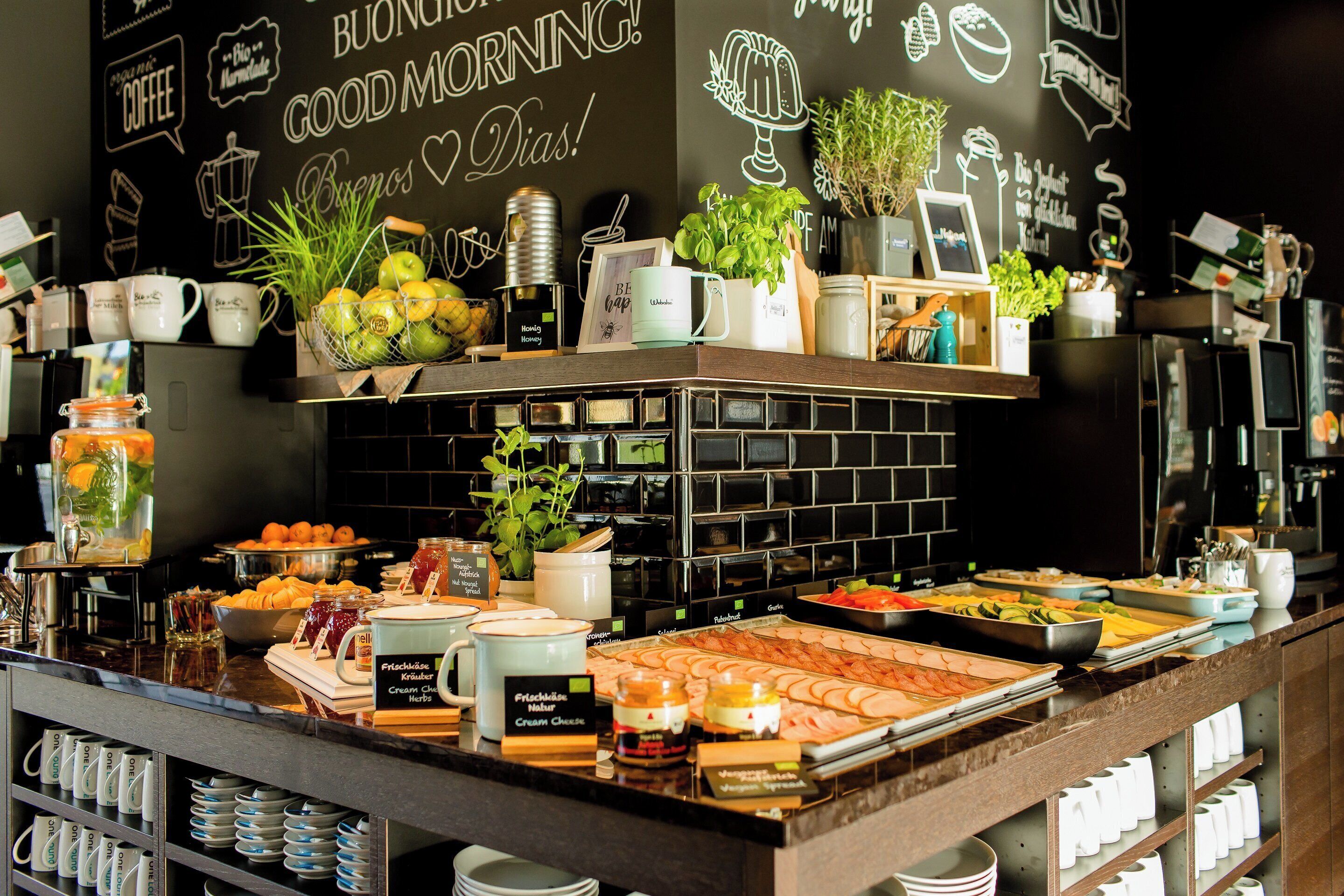 Daily buffet breakfast for a fee