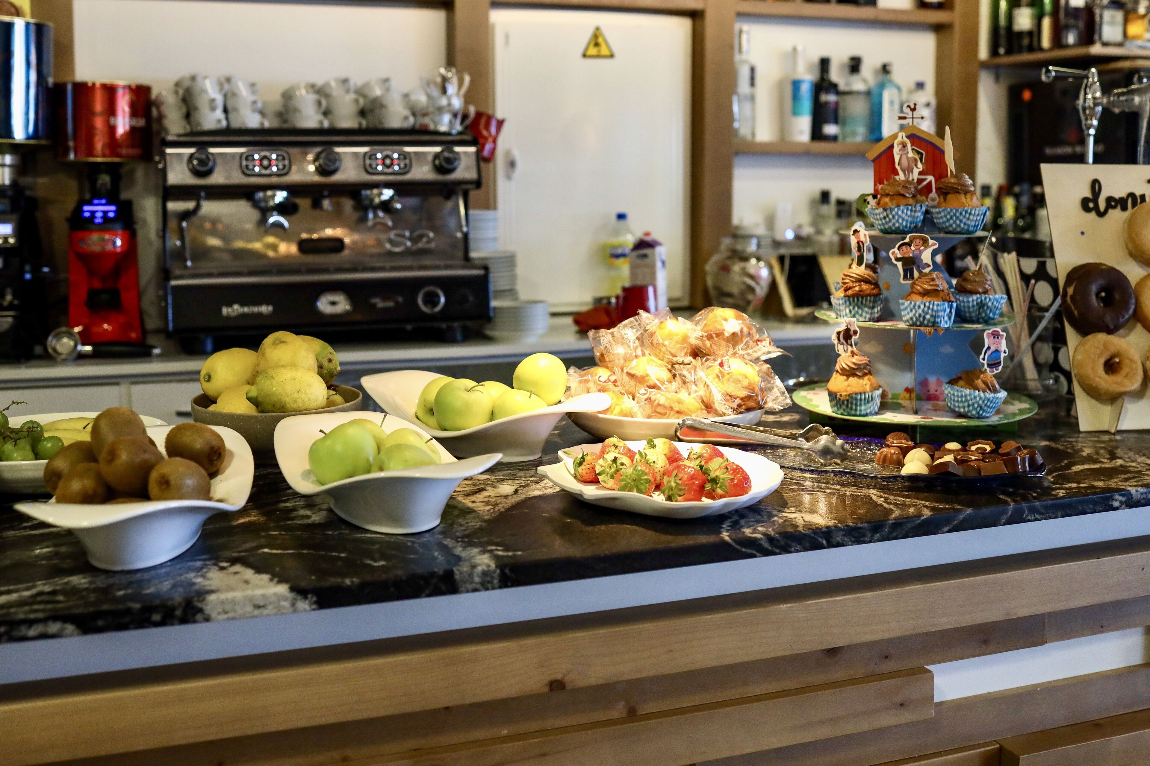 daily self-service breakfast (eur 8 per person)